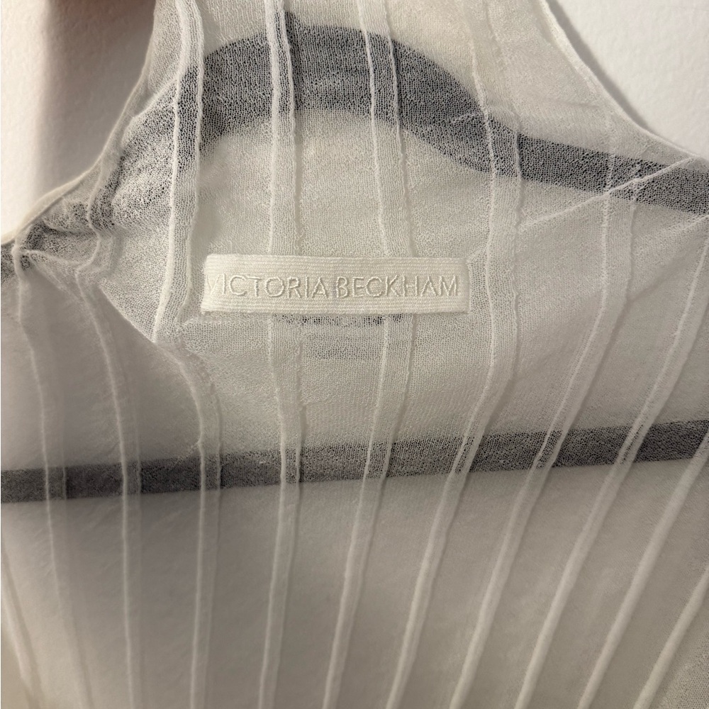 VICTORIA BECKHAM - Sleeveless High Neck Top - Picture 10 of 12